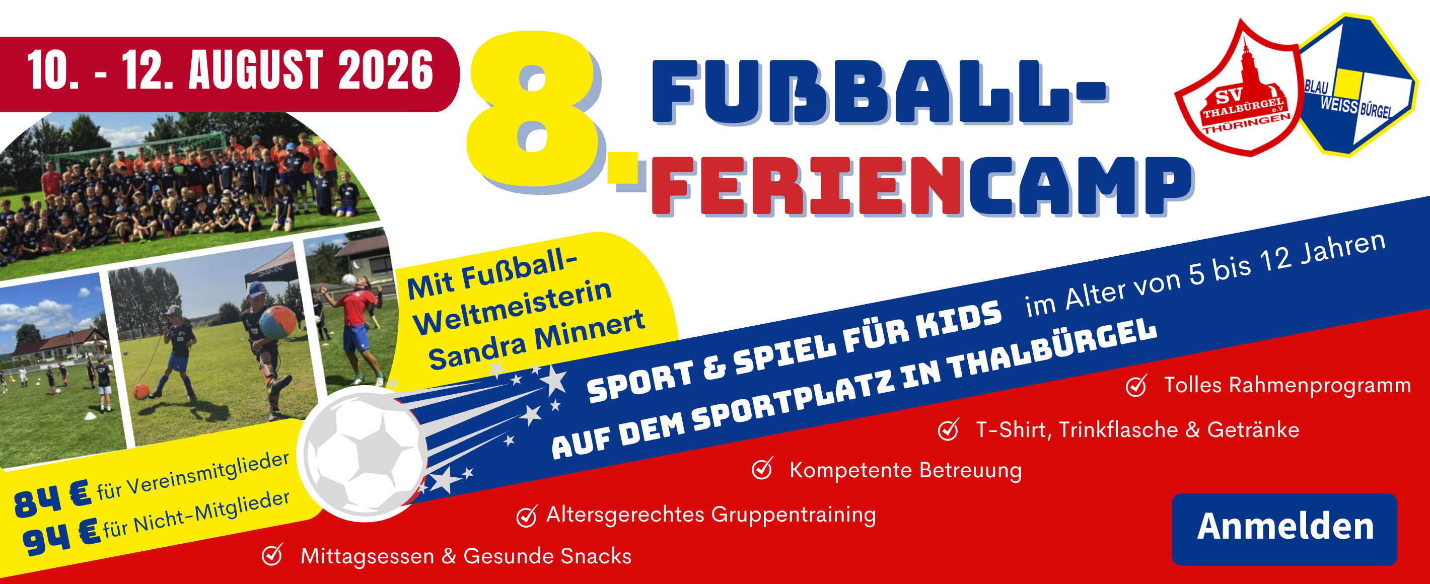 Banner 8. Fußballferiencamp